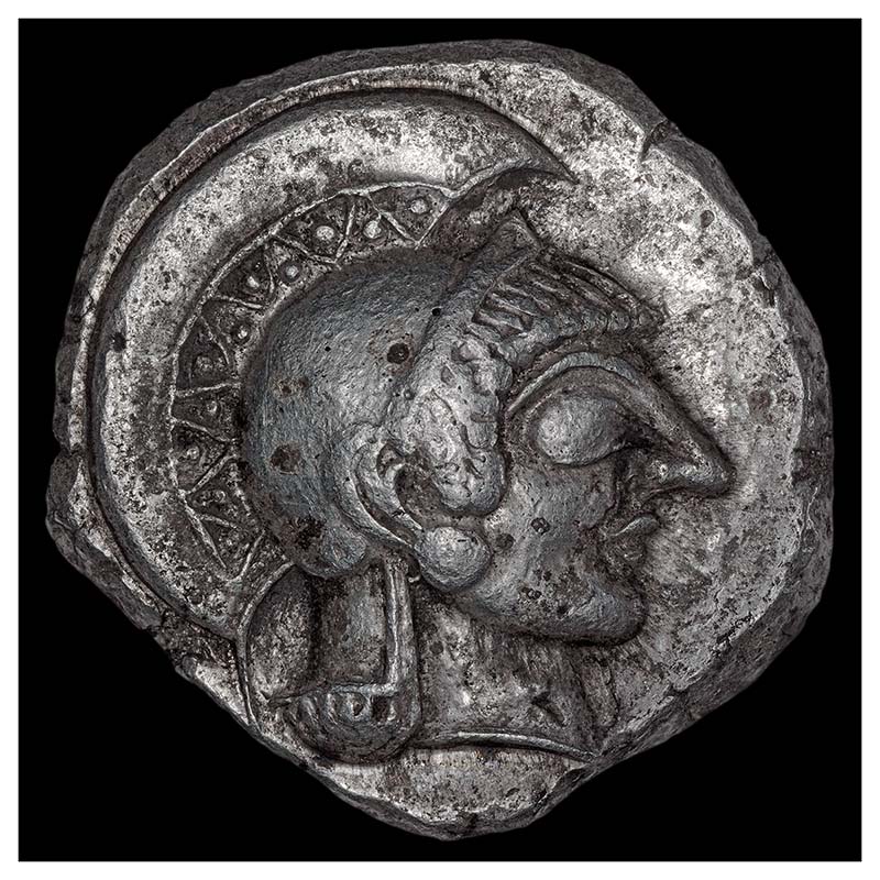 Athenian tetradrachm Seltman group Gi obverse